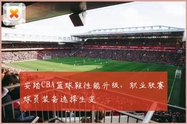 安踏CBA篮球鞋性能升级,职业联赛球员装备选择生变